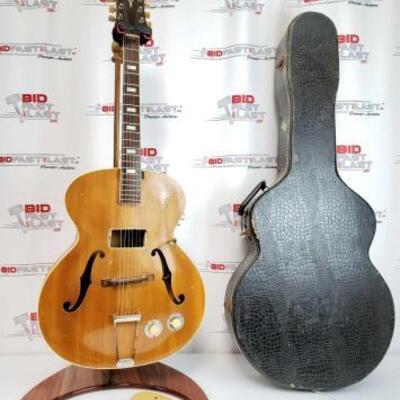 2016	

Rare 1944 Epiphone Prototype Electric Guitar With Hard Case
Stamped 2565. Stand Not Included