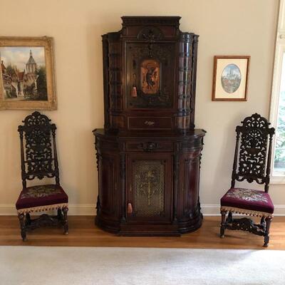 FRANCO AUSTRIAN ROSEWOOD 2 PIECE CHEST
