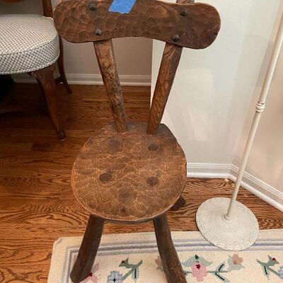 VINTAGE PRIMITIVE CHAIR. BUY IT NOW $125