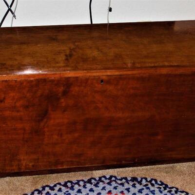 Vintage wooden chest.