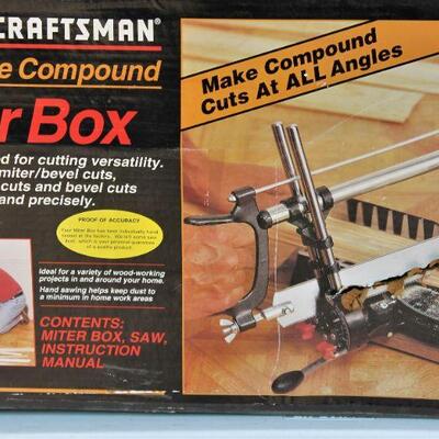Craftsman full-rang compound miter box.
