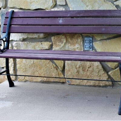 Relax in this cool park bench.