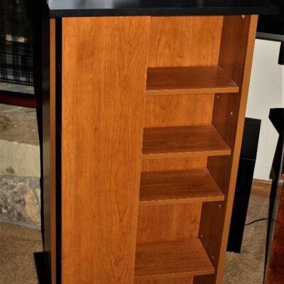 Revolving entertainment storage.