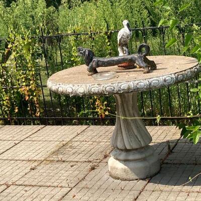 outstanding cement table