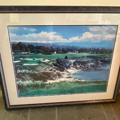 Pebble Beach Golf Print
