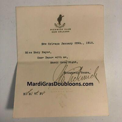 https://www.ebay.com/itm/114918154979	ME7032 1915 New Orleans Comus / Pickwick Club Invitation
