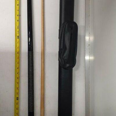 https://www.ebay.com/itm/124857585017	EL2013 Vector Poolstick With Nylon grip in Black Leather Carrying Case 
