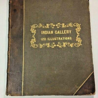 https://www.ebay.com/itm/124776471336	ME1002 LARGE ANTIQUE BOOK "INDIAN GALLERY VOL 3: TRIBES OF NORTH AMERICA" 1844
