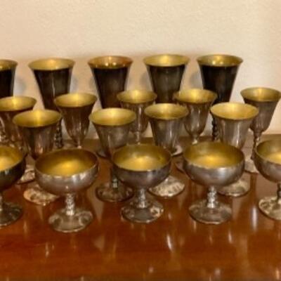 Plator slivers and Goblet set