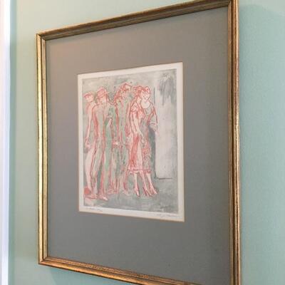Aligi Sassu â€œLa Stradaâ€ signed & numbered w/ COA