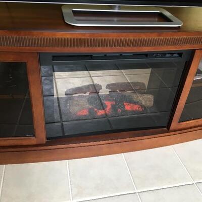 Fireplace Console w/ Heater, 66.5â€ L x 20â€ D x 26.5â€ H