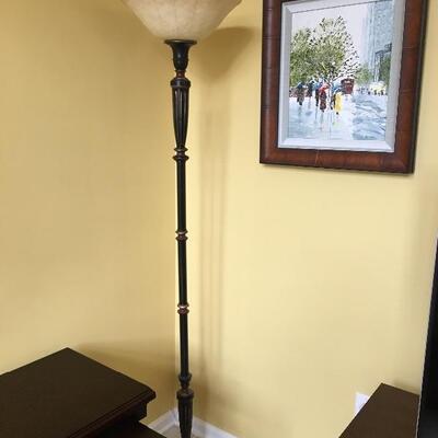 Alabaster Floor Lamp, 74â€ high