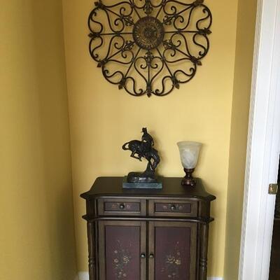 Small Decorative Cabinet, 32.5â€ H x 30â€ W x 14â€ D