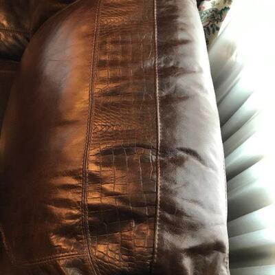 Brown Leather Couch
84"x40"x35"
$200