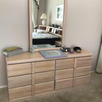 Dresser and mirror $75