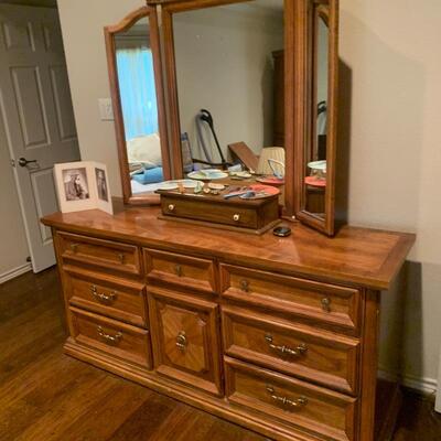 Dresser with mirror
