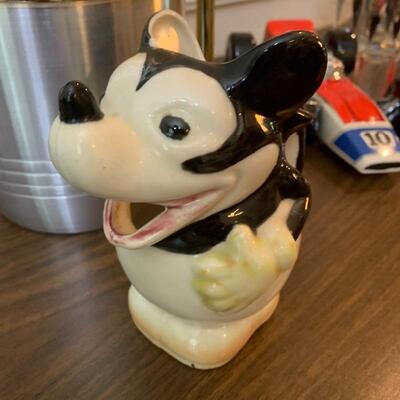 Vintage cartoon mouse pitcher