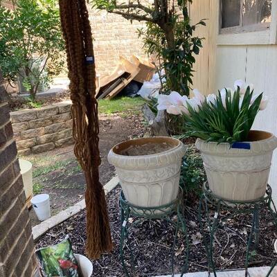 Pots and stands
