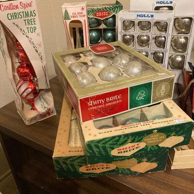 Shiny Brite Christmas ornaments