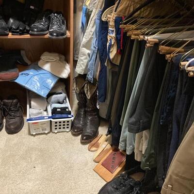 Men's boots and jeans