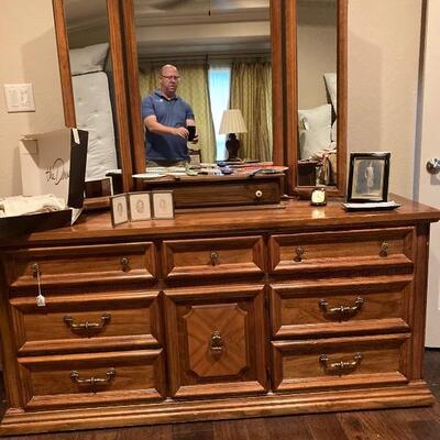 Dresser with mirror