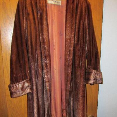 Seal skin fur coat