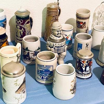 German beer steins 