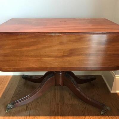 drop leaf table $145 as is
37 with 2 10" leaves X 22 1/2 X 28"
