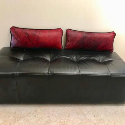 leather bench $265 SOLD
56 X 23 X 15"
leather cowhide pillow $185 each
2 available