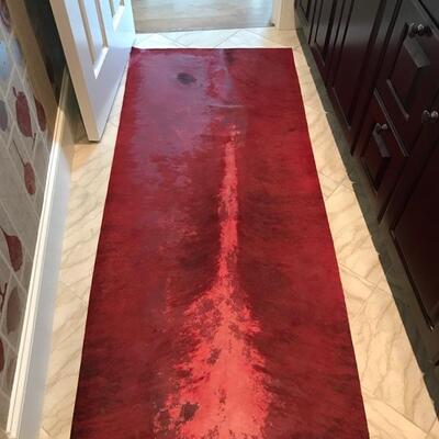 cowhide runner $35 as is
30 1/2 X 70"