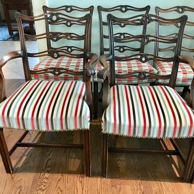 set of 8 19th century Chippendale style dining chairs imported from England $4,800
originally $16,500