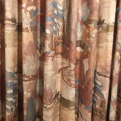 2 panels of draperies and hardware $250
115 X 98" each panel