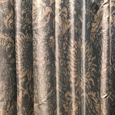 pair of silk window treatments with rod $595
115 X 98"