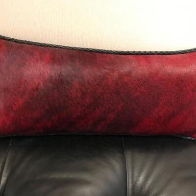 leather cowhide pillow $185 each
2 available