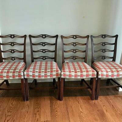 set of 8 19th century Chippendale style dining chairs imported from England $4,800
originally $16,500