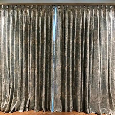 pair of silk window treatments with rod $595
115 X 98"