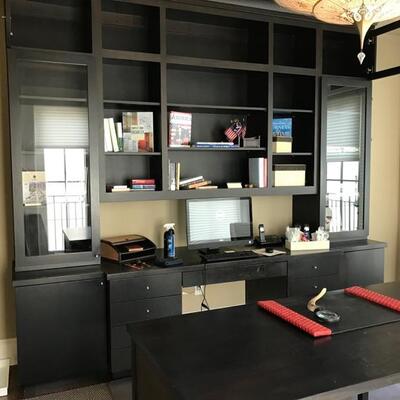 Bookcase and credenza $$1,895
originally $4,800
119 X 27 X 108"