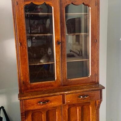 Shabby Chic China Hutch.  Great Project Piece for your Farmhouse Decor.