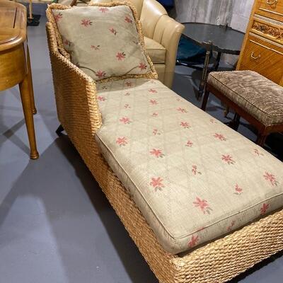 Wicker Chaise Lounge