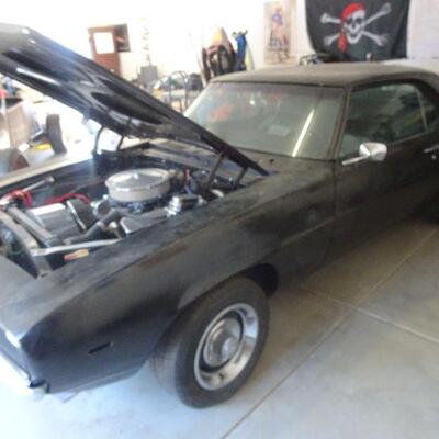 1969 Chevrolet Camaro that is under restoration and is close to completion. (minimum offer $25,000)