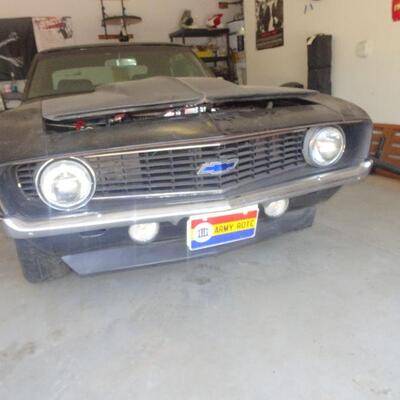 1969 Chevrolet Camaro that is under restoration and is close to completion. (minimum offer $25,000)