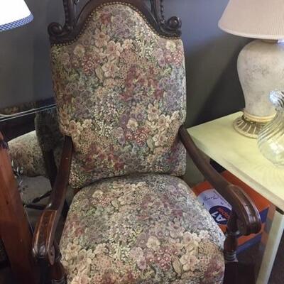 Flower High Back Chair