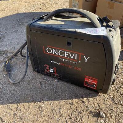 #1045 â€¢ Longevity 3 in 1 Welder: Longevity ProMTS 200 3 in 1 Welder Mig. Tig. Stick.