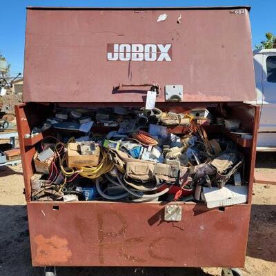#1337 â€¢ Engine Hoist Model 6841. Includes misc electrical items, klein tool belt, and more...