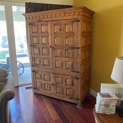 Large Entertainment Armoire. 