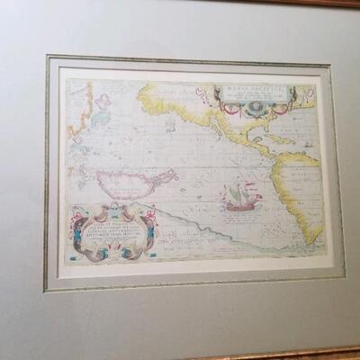 Framed map