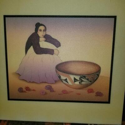 Ceramic tile - New Mexico,  native American design