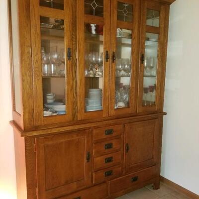 Southwest style china cabinet