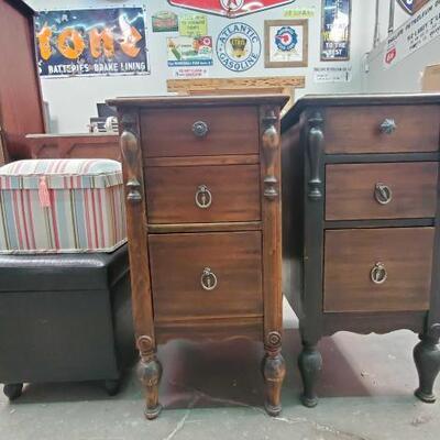 #10004 â€¢ 2 Nightstands, Small Ottoman And A Small Storage Box