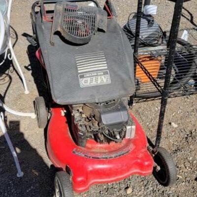 #80102 â€¢ MTD Yard Machine Lawn Mower with 2 Gas Cans